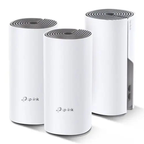 TP-Link Wi-Fi Router Deco E4 AC1200 (3pcs) Mesh System 1200Mbps LAN/WAN 802.11ac White EU