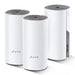 TP-Link Wi-Fi Router Deco E4 AC1200 (3pcs) Mesh System 1200Mbps LAN/WAN 802.11ac White EU