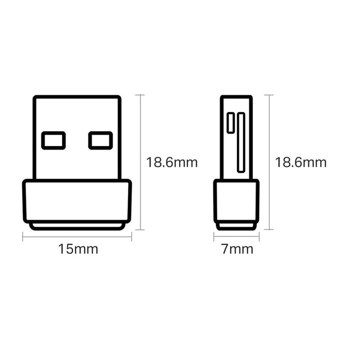 Wireless adapter TP-LINK Archer T2U Nano, Dual band, USB