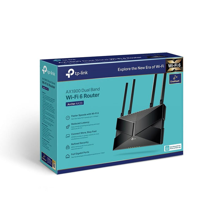 Wireless router TP-Link Archer AX23 AX1800 WiFi6, 2.4/5 GHz, 574 - 1201 Mbps, 10/100/1000