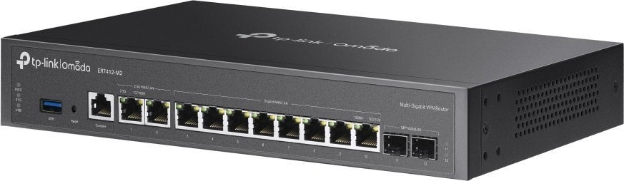 Router TP-Link ER7412-M2 Black USB RJ45 Ethernet LAN USB x 1