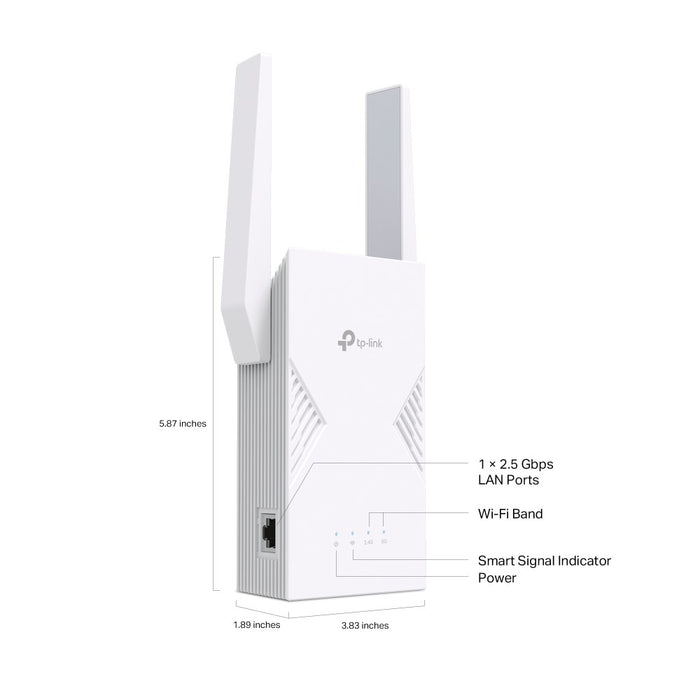TP-Link BE3600 Network transmitter & receiver White 2500 Mbit/s
