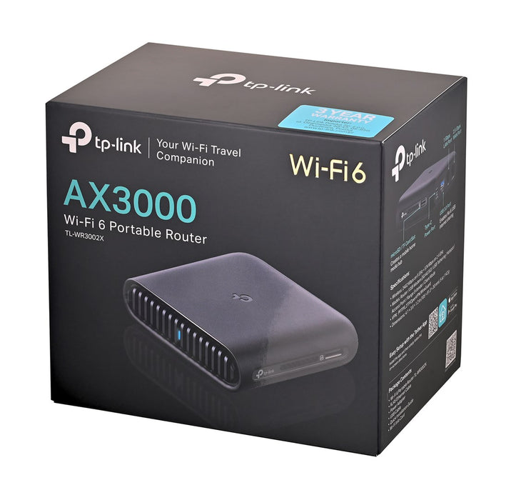 TP-Link TL-WR3002X wireless router Gigabit Ethernet Dual-band (2.4 GHz / 5 GHz) Black