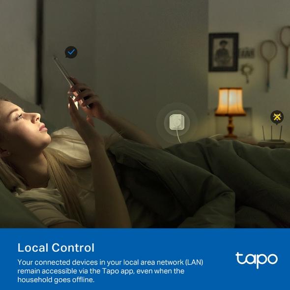 TP LINK TAPO P100 Smart Socket 10A, 2300W, 2.4Ghz, Schedule Setting, Timer
