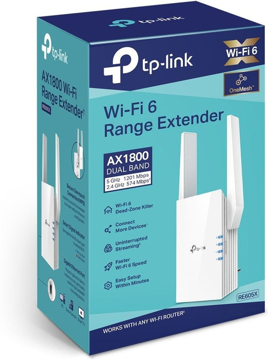 TP-LINK RE605X AX1800 Wireless Extender - WiFi 6