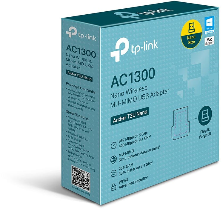 TP-Link AC1300 Nano Wireless MU-MIMO USB Adapter