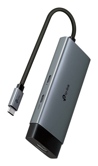 TP-Link Adapter HUB 5-in-1 UH5020C Type-C to 2xType-C, 3xUSB 3.0, HDMI 4K 60Hz, Black EU
