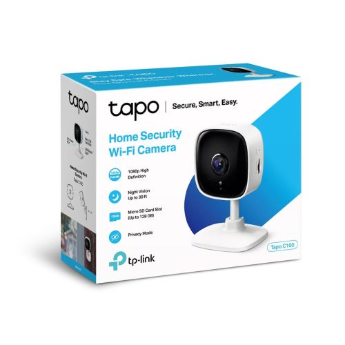 TP-Link Camera Tapo C110 Wi-Fi Indoor Security 2K 3MP, White EU