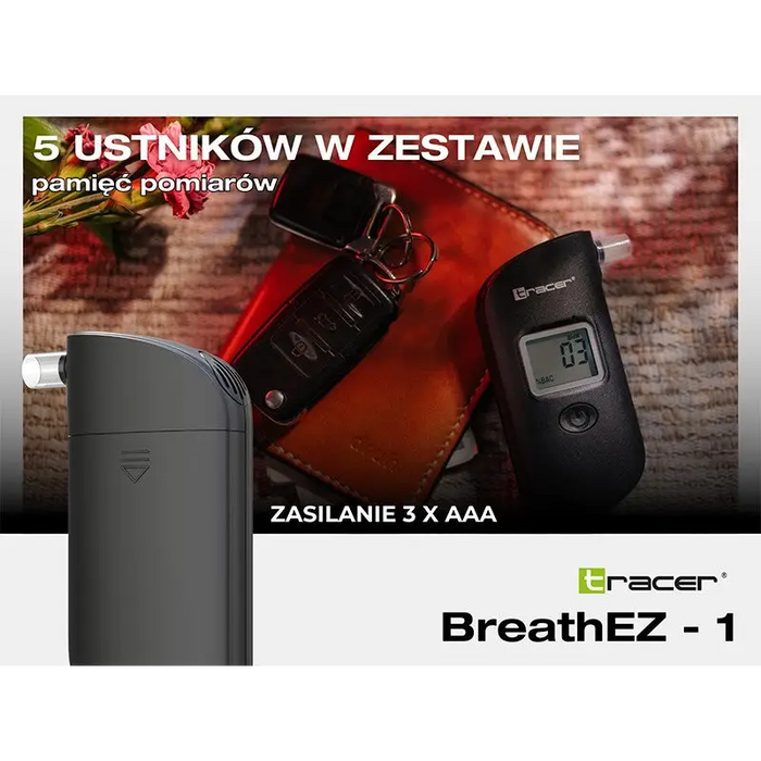 Tracer BreathEZ-1 Semiconductor Breathalyser Black - BreathalyzersEIA-ALK<<<Electronics and AccessoriesEIA<<<ActionPL