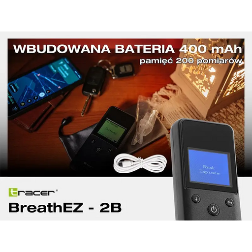 Tracer BreathEZ-2B Semiconductor Breathalyser Black - BreathalyzersEIA-ALK<<<Electronics and AccessoriesEIA<<<ActionPL