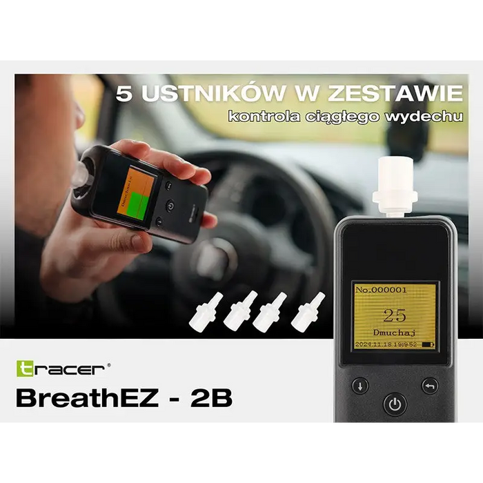 Tracer BreathEZ-2B Semiconductor Breathalyser Black - BreathalyzersEIA-ALK<<<Electronics and AccessoriesEIA<<<ActionPL
