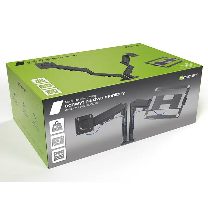 Tracer Double Armflex Monitor Mount Black - Brackets for TVs / monitorsTVA-UCH<<<TV and accessoriesTVA<<<ActionPL