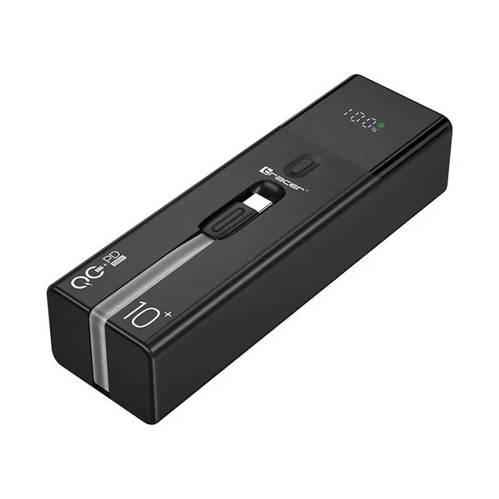 Tracer Quant 10000mAh 100W PD + QC Black - Power banksLAD-POW<<<Power supplies for phonesLAD<<<ActionPL