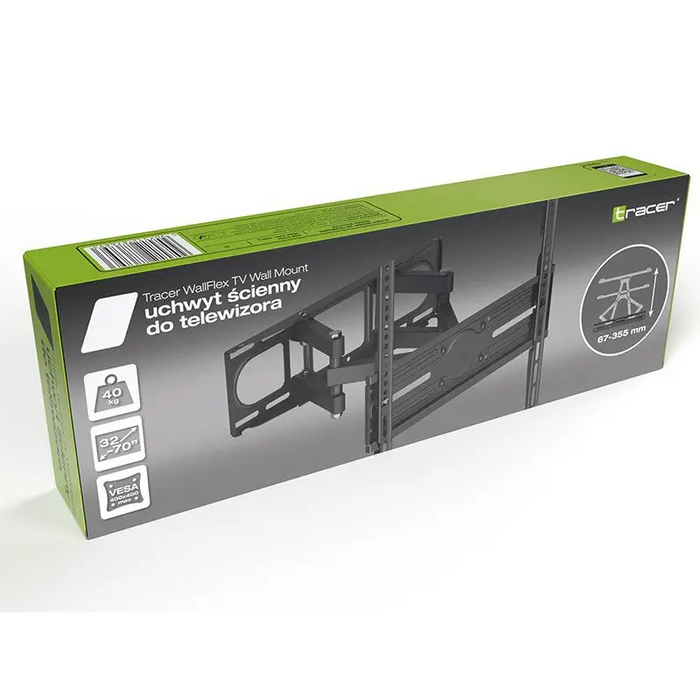 Tracer WallFlex LCD/LED TV Mount Black - Brackets for TVs / monitorsTVA-UCH<<<TV and accessoriesTVA<<<ActionPL