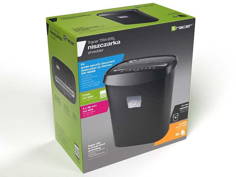 Paper shredder Tracer TRX-815L