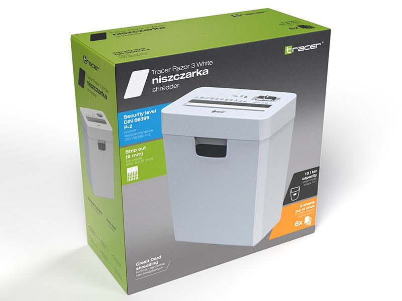 Tracer Razor 3 Paper Shredder White