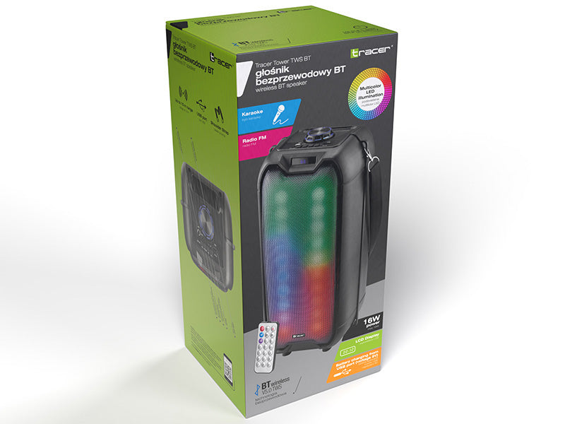 TRACER Speaker Tower LED TWS BT