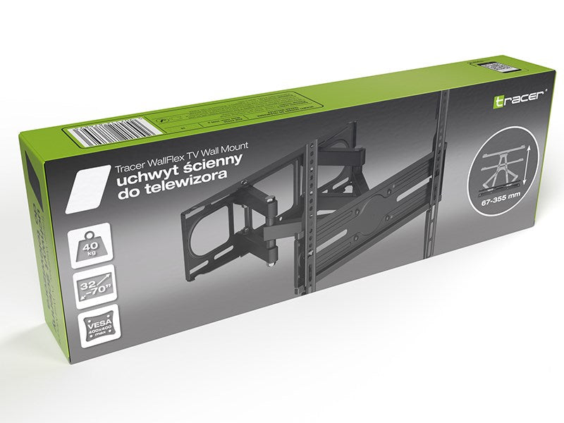 Tracer WallFlex TV Wall Mount 177.8 cm (70") Black