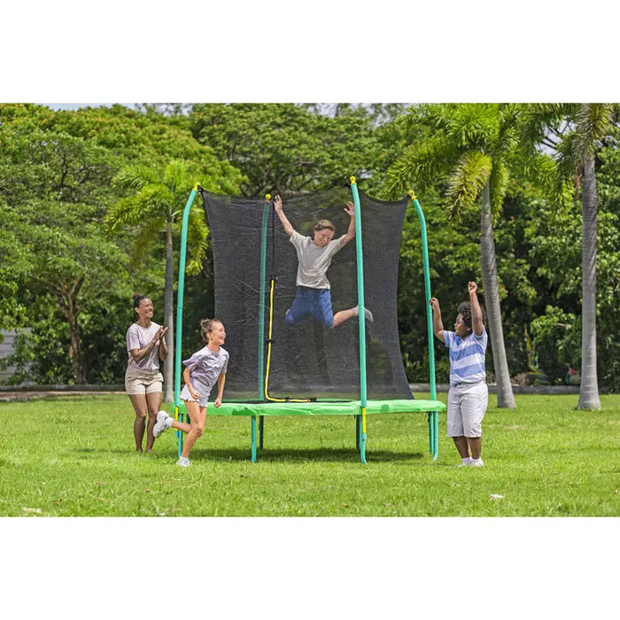 TRAMPOLINE F244X220CM BESTWAY 59102 - Трамплини и батути<<<Играчки люлки и пързалки<<<Градина<<<Praktiker
