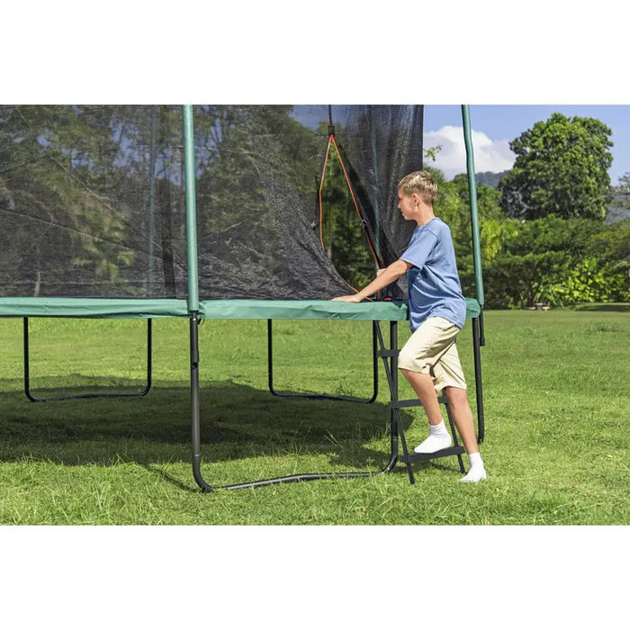 TRAMPOLINE TRAMPOLINE F427X286CM WITH LADDER BESTWAY 59105 - Трамплини и батути<<<Играчки люлки и