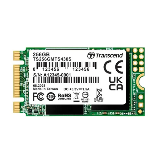 Transcend 256GB M.2 2242 SSD SATA3 B + M Key TLC - SSD дискове<<<Transcend памети и аксесоари<<<TRANSCEND<<<PolyComp