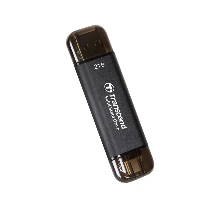 Transcend 2TB External SSD ESD310C USB 10Gbps Type C/A Black - SSD дискове<<<Transcend памети и