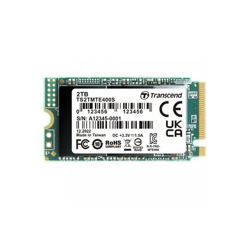 Transcend 2TB M.2 2242 PCIe Gen3x4 NVMe 3D TLC DRAM-less - SSD дискове<<<Transcend памети и