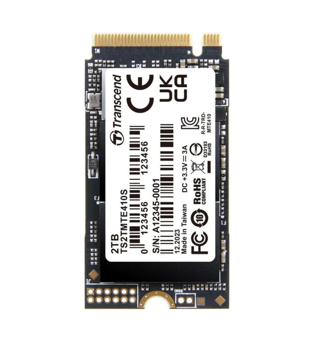 Transcend 2TB M.2 2242 PCIe Gen4x4 NVMe 3D TLC DRAM-less - SSD дискове<<<Transcend памети и