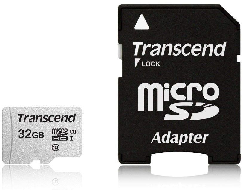 Transcend 32GB microSD w/ adapter UHS-I U1/A1