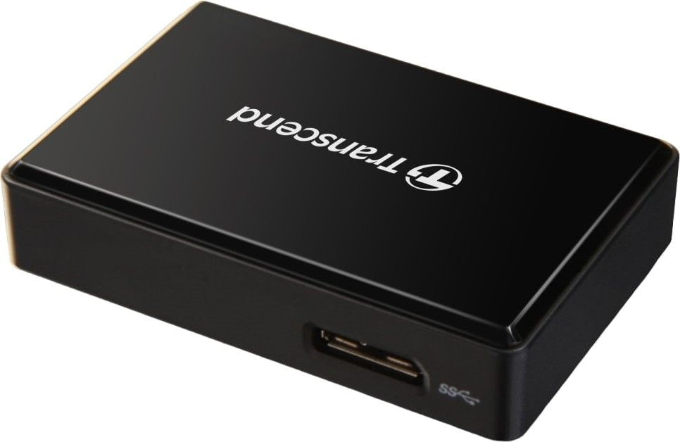 Transcend All-in-1 Multi Memory Card Reader, USB 3.0/3.1 Gen 1, Black