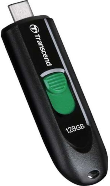 Transcend 128GB, USB3.2, Pen Drive, Type-C, Capless, Black