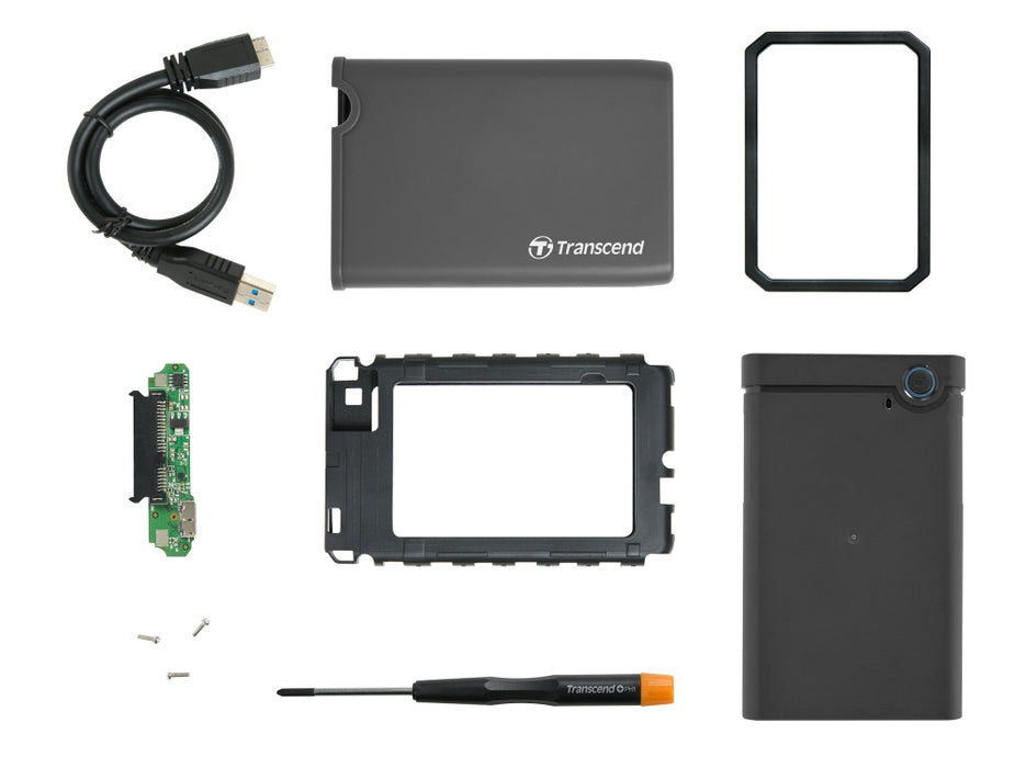 Transcend 0GB StoreJet 2.5" conversion kit, Rubber housing
