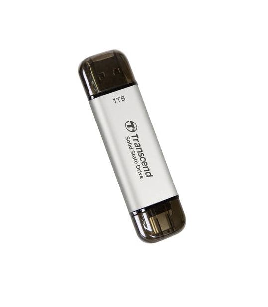 Transcend 1TB, External SSD, ESD310S, USB 10Gbps, Type C/A, Silver