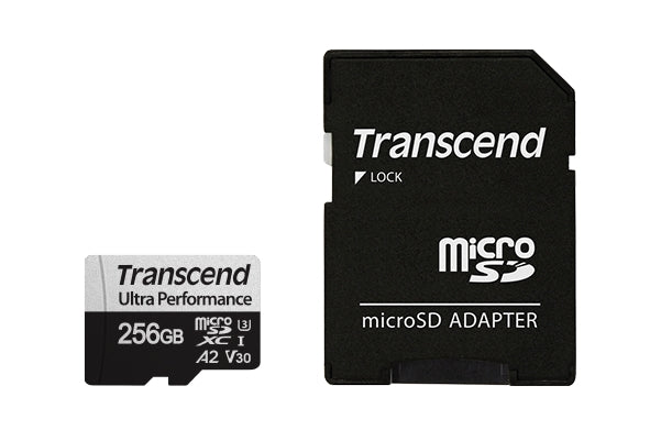 Transcend 256GB micro SD w/ adapter UHS-I U3 A2 Ultra Performance