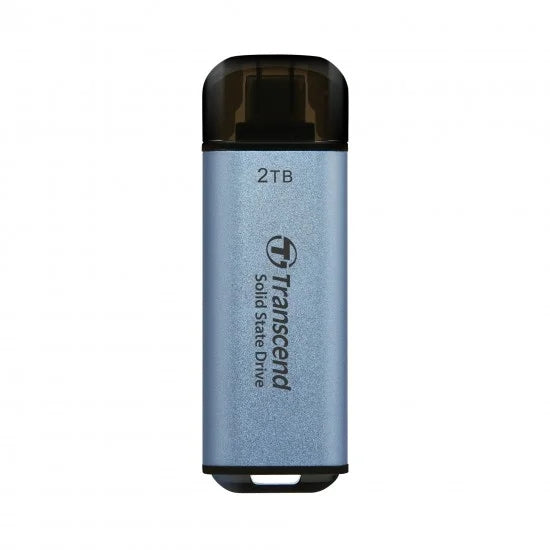Transcend 2TB, USB External SSD, ESD300C, USB 10Gbps, Type C, Sky Blue