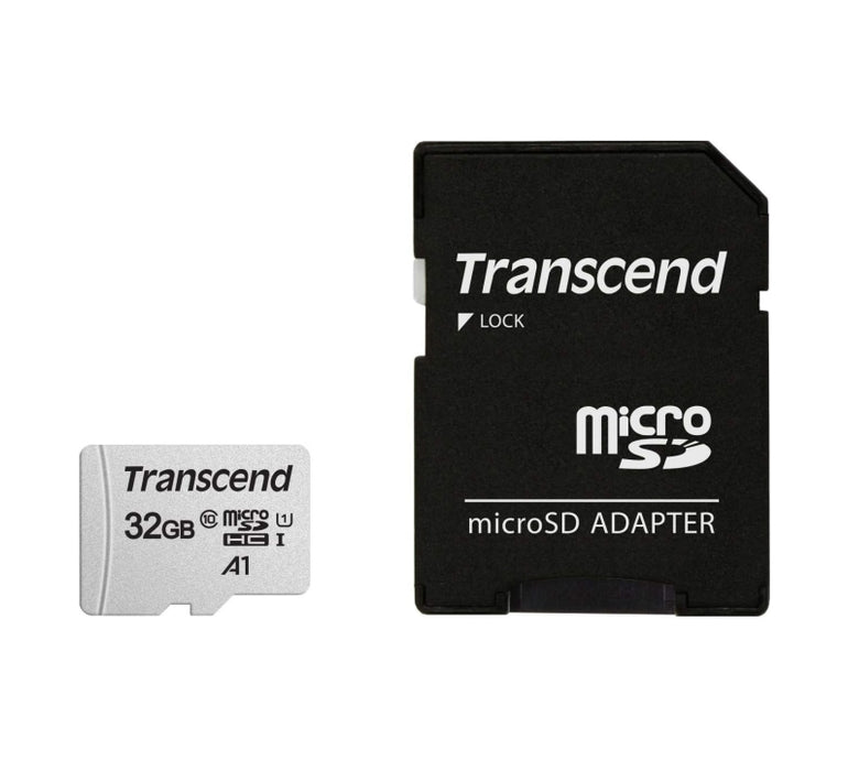 Transcend 32GB microSD w/ adapter UHS-I U1/A1