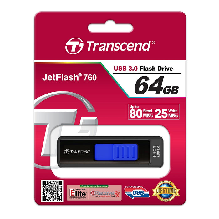 Transcend 64GB JETFLASH 760, USB 3.0 (Blue)