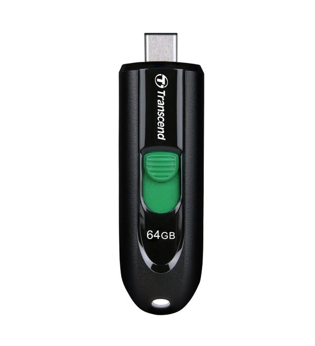 Transcend 64GB, USB3.2, Pen Drive, Type-C, Capless, Black