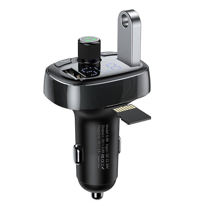 Transmitter FM Baseus T-typed S-09 Bluetooth (black) - Car transmitters<<<Car accessories<<<InnproXML&&&Ładowarki