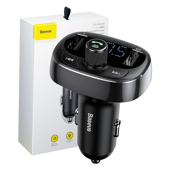 Transmitter FM Baseus T-typed S-09 Bluetooth (black) - Car transmitters<<<Car accessories<<<InnproXML&&&Ładowarki