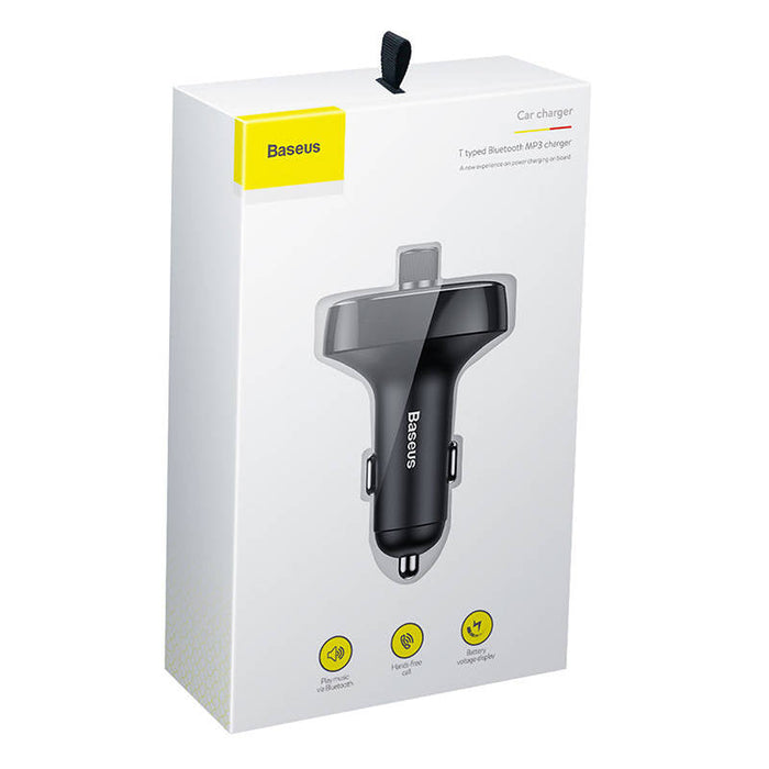Transmitter FM Baseus T-typed S-09 Bluetooth (black) - Car transmitters<<<Car accessories<<<InnproXML&&&Ładowarki