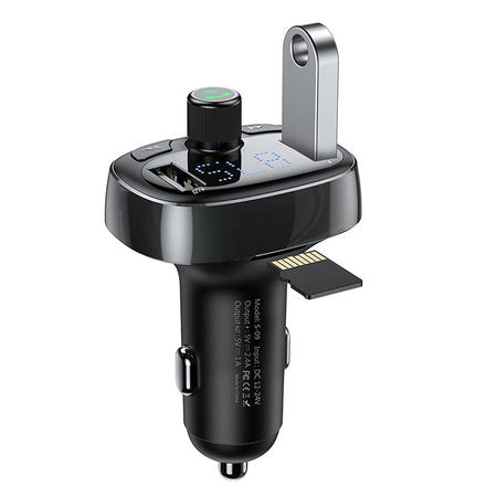Transmitter FM Baseus T-typed S-09 Bluetooth (black) - Car transmitters<<<Car accessories<<<InnproXML&&&Ładowarki