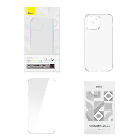 Transparent Case and Tempered Glass set Baseus Corning for iPhone 13 Pro Max - Protective cases