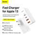 Travel Charger Baseus GaN2 Pro Quick 2x USB + 2x USB-C 100W EU (white) - Travel