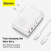 Travel Charger Baseus GaN2 Pro Quick 2x USB + 2x USB-C 100W EU (white) - Travel