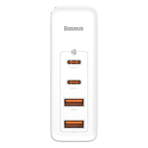 Travel Charger Baseus GaN2 Pro Quick 2x USB + 2x USB-C 100W EU (white) - Travel