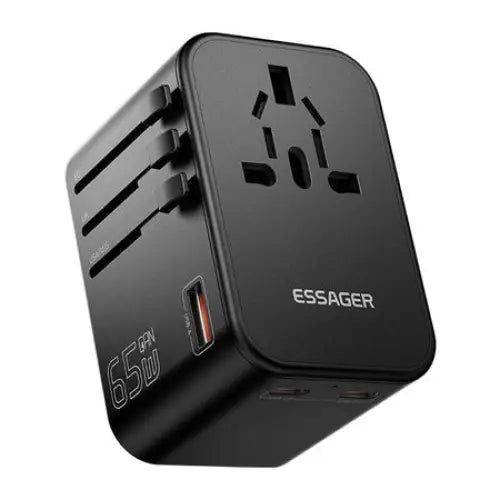 Travel wall charger Essager ECT65-LT01-Z 65W (black) - mains chargers<<<Chargers<<<GSM Accessories<<<InnproXML