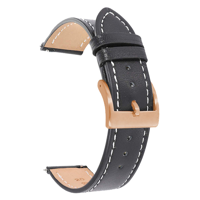 LEATHER STRAP TRENDER TR-GLN18BK 18 MM BLACK