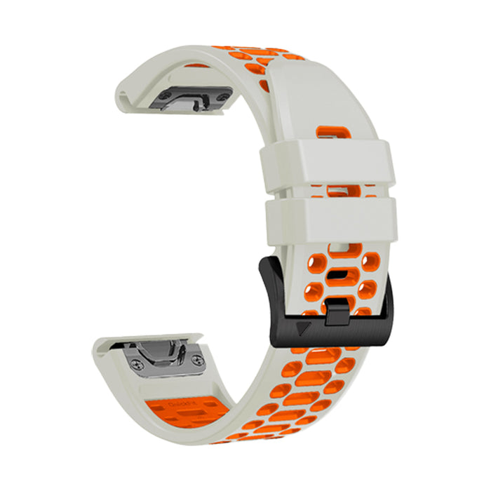 SILICONE STRAP TRENDER TR-GSLO22WHOR 22 mm WHITE/ORANGE