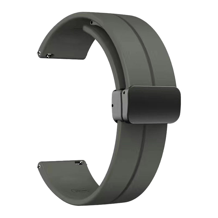 SILICONE STRAP WITH MAGNETIC CLASP TRENDER Line TR-SLMB20GY 20 mm GRAY